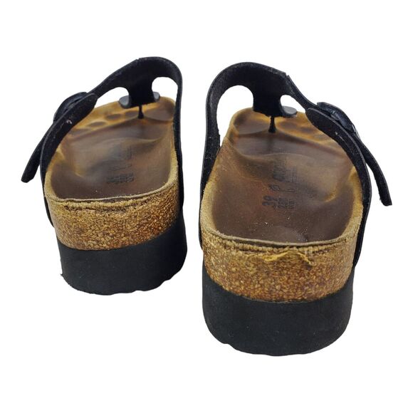 PAPILLIO BIRKENSTOCK Sandals GIZEH Womens Size 39 250 L8 Black Flip Flop Thong - Picture 5 of 9
